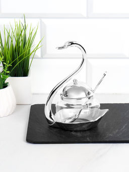 Сахарница Лебедь с ложкой / SWS-990 /уп 60/ - Галеонтрейд фото 2