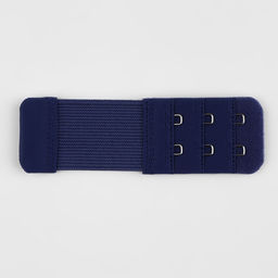 Застёжка-удлинитель для бюстгальтера, 3 ряда 2 крючка, 3,2 10,5 см, 5 шт, цвет тёмно-синий - Арт узор фото 2