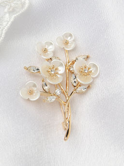 Брошь Цветок / 5389 G /уп 12/ - ГалеонТрейд фото 2