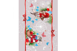 Салфетка-дорожка на стол хлопковая Скоро пасха 29348-1 тк - Наталья-текстиль фото 4