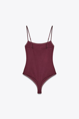 STRAPPY POLYAMIDE BODYSUIT - Zara фото 9