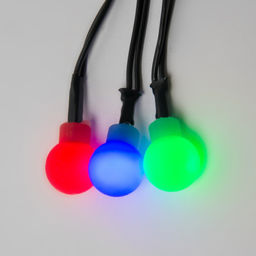 ULD-S0540-060/DGA MULTI IP20 COLORBALLS Гирлянда светодиодная с контроллером Разноцветные шарики, 60 светодиодов, 5,4 м, разноцветная, IP20, провод зеленый - Volpe фото 3