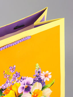 Цена за 2 шт. Пакет подарочный ламинированный вертикальный Яркое настроение, 26?12?32 см