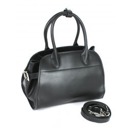 Сумка женская натуральная кожа GU 2066-89-7236, 1отд, плечевой ремень, черный 265030