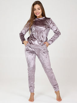 Костюм из велюра Мрамор Сирень - Амавес-текстиль фото 3