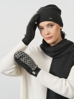 Шапка из кашемира 04132 графит