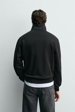 BASIC QUARTER-ZIP SWEATSHIRT - Zara фото 10