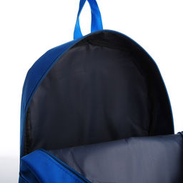 Рюкзак текстильный со шнуровкой FOCUS, 38х29х11 см, синий - Nazamok фото 8