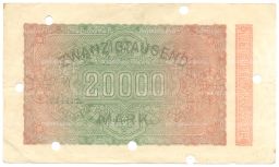 Банкнота 20000 марок 1923 года Германия
