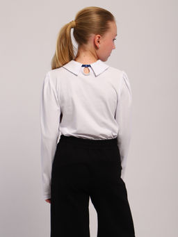 Блузка Вероника белый, БЛ-03-1 От Егорки до Егора фото 5