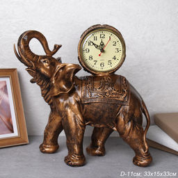 Часы статуэтка Слон 35x43 см / 8273А /уп.8/ - ГалеонТрейд фото 2