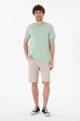 Erkek Regular Fit Bisiklet Yaka Su Ye_ili Basic Ti__rt Sepette S_rpriz _ndirim - U.s. polo assn фото 5