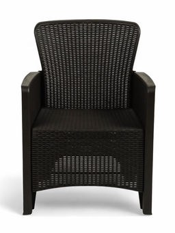 Кресло садовое «Ротанг Лайт», пластик, 62×58.5×85 см, до 106 кг, мокко