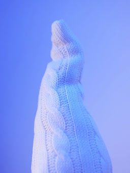 Фигура текстиль «Гном в белом» 55 см, 1 LED, от батареек AG13×3, свечение тёплое белое