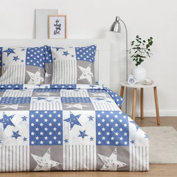 Постельное бельё Экономь и Я евро Триумф 200х215см,200х215см,70х70см-2 шт, полисатин, 80 г/м