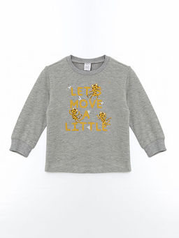 Bisiklet Yaka Bask?l? Erkek Bebek Ti??rt