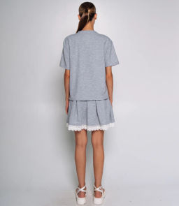 Костюм #КТ6631 (3), серый меланж