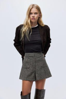 Pantal?n corto sastre de talle alto - H&m фото 5