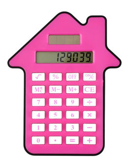 Калькулятор настольный «Домик» 8-разрядный, малиновый