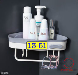 Полка для ванной комнаты угловая 1 ярусная