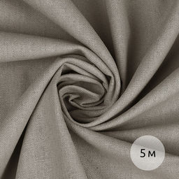 Ткань льняная 200 г/м? лен 25%, хб 25%, вискоза 25%, пэ 25% шир.140 см арт.TBY.Li.1009.73 цв.73 св.серый уп.5м