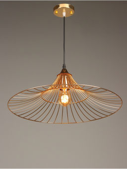 Светильник потолочный BayerLux Mila, 1×40 Вт, Е27, золото, 50×50×13 см