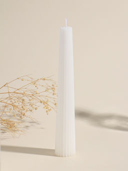 Набор свечей, 3.5х23 см, 2 шт "Башня" белый 4х9,5х25 см