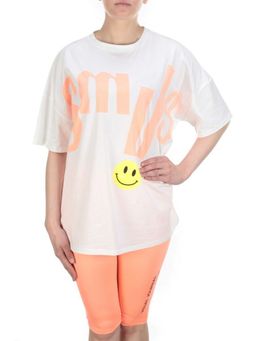 KD-792 WHITE/CORAL Костюм-двойка женский 7986 TREND - Фабричный китай фото 2