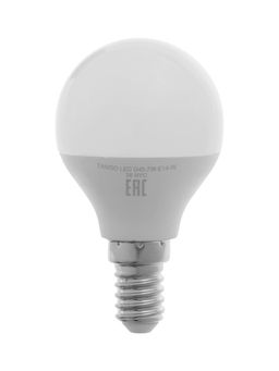 Цена за 2 шт. Лампа светодиодная TANGO, G45, 7 Вт, E14, 665 Лм, 4000K, IP20,  свечение нейтральное белое, матовое