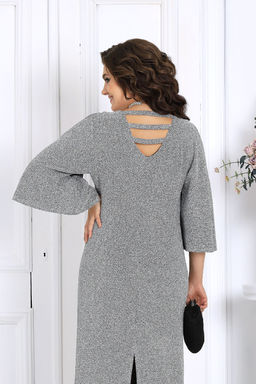 Платье Ninele 6083 серебро