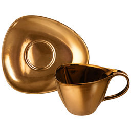 Чайная пара 2 пр. 350 мл 14,5*10*8 см "Бронза"