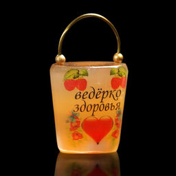 Фигурка-оберег «Ведёрко здоровья», селенит