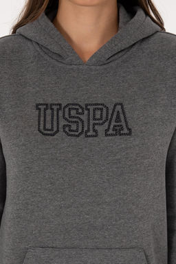 Kad_n Antrasit Melanj Basic Sweatshirt Sepette S_rpriz _ndirim - U.s. polo assn фото 6