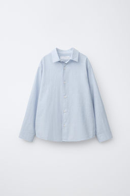 CAMISA ALGOD?N RAYAS / Azul - Zara фото 2
