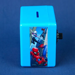 Копилка сейф, 8.8 см × 7.5 см × 8.8 см, Человек-паук