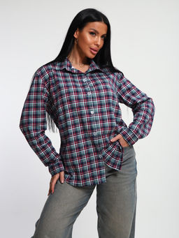 М380 Рубашка с длинным рукавом (бордо)