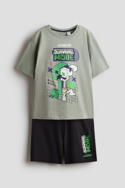 Pijama estampado de algod?n