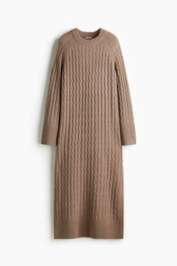 Maxivestido en punto trenzado