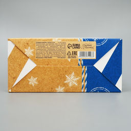 Цена за 2 шт. Коробка подарочная новогодняя складная «Посылка», 16 х 23 х 7.5 см, Новый год