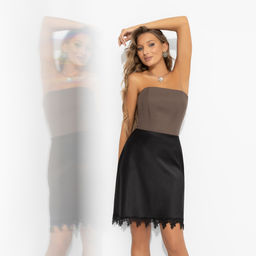 Юбка атласная с кружевом, Тайный знак (звезда) / Новый год