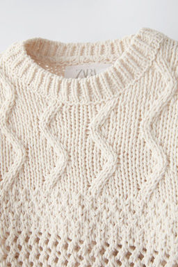 TEXTURED CHENILLE SWEATER - Zara фото 3
