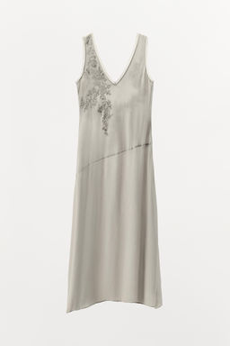 GEORGETTE DRESS WITH EMBROIDERY AND BEADS - Zara фото 7