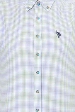 U. S. Polo Assn Мужская белая рубашка в клетку - U.s. polo assn фото 12
