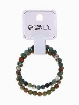 Браслеты парные «Яшма и Унакит», 2 шт. шар №6