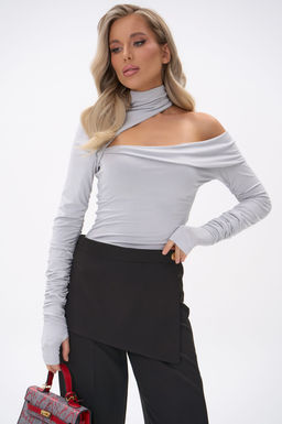 Лонгслив Крис (светло-серый) - Эльза фото 7