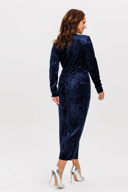 Платье VI.ORO VR-1155-5 синий велюр