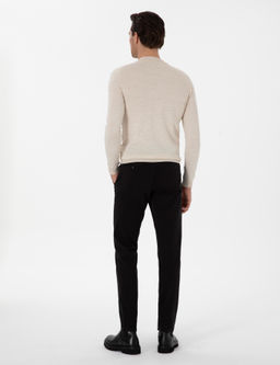 Siyah Slim Fit Kanvas Pantolon - Cacharel фото 4