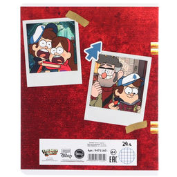 Цена за 10 шт. Тетрадь 24 листа, 5 видов МИКС, клетка, Частичный УФ, Гравити Фолз - Disney фото 6