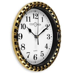 Часы настенные интерьерные «Плетенка», плавный ход, d-21 см, циферблат d-17 см