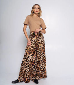 Брюки #ОБШ1333-5, бежевый,коричневый